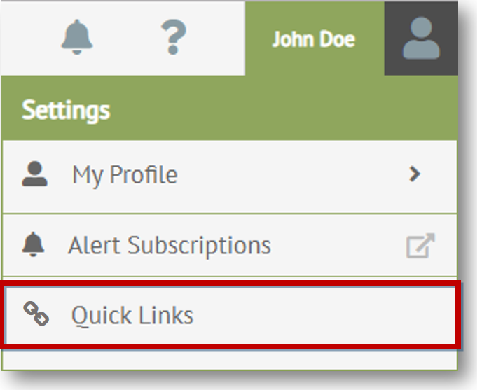 Deleting a Quick Link